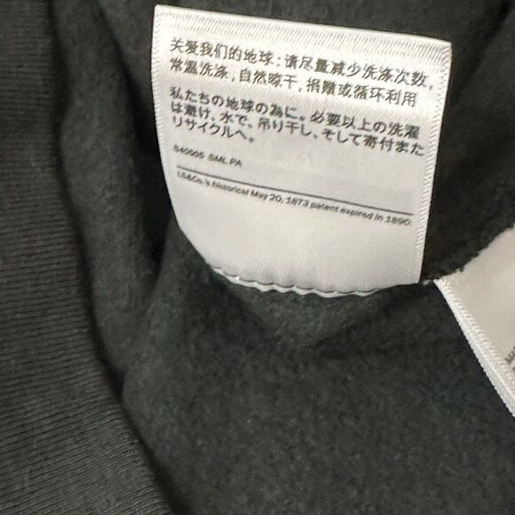 Levi's 2X-Large Sweatshirt Stretch Long Sleeve Black Logo Crew Neck Pullover New - Picture 9 of 13